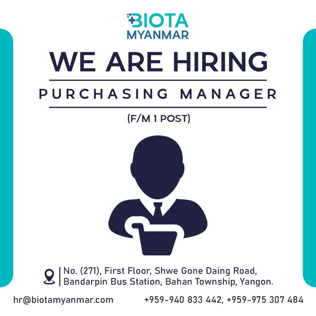 Biota Myanmar Purchasing Manager